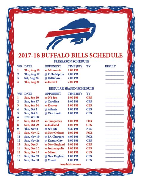 buffalo bills tickets 2017